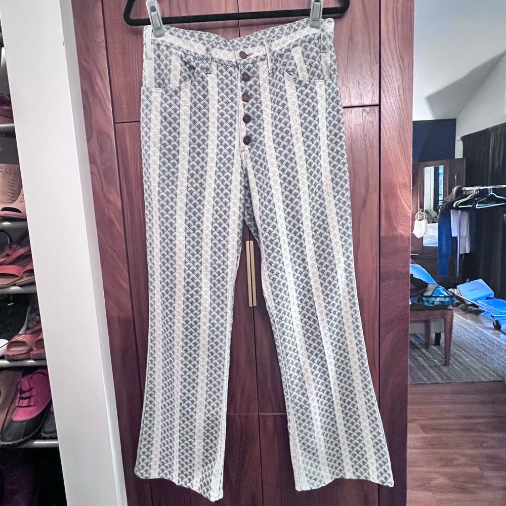 Vintage 60’s Levi’s Sta Prest Patterned Flare Pants